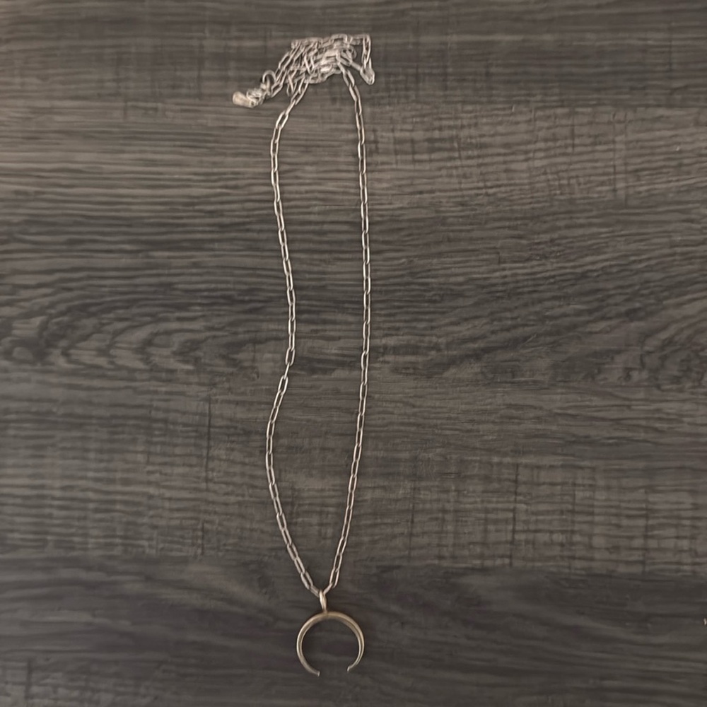 Adina Reyter Vermeil and Sterling Silver Crescent Moon Necklace